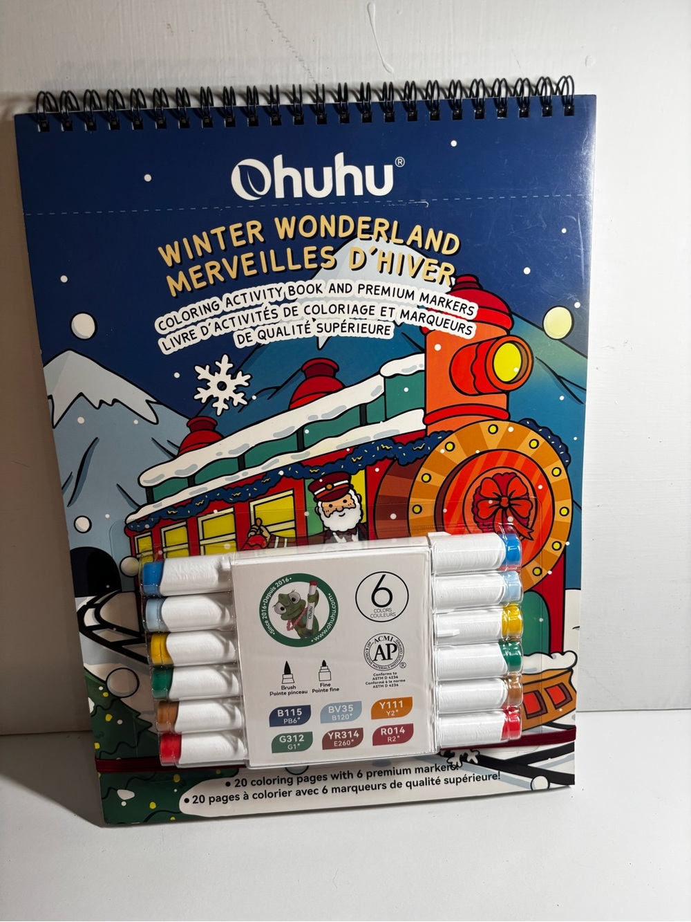 Winter Wonderland Coloring Activity Book with 6-Pack Markers